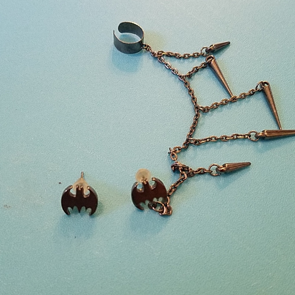 Batman earrings